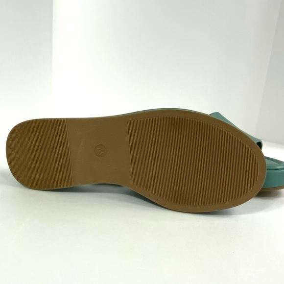 A New Day Women Platform Wedge Sandals Size 7.5 Slip On Green Slide - Picture 12 of 12